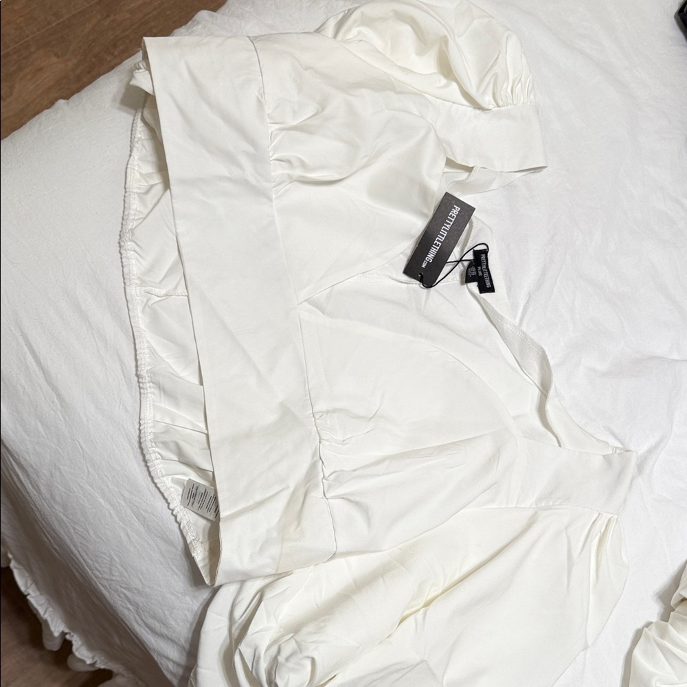 Princess Polly White Crop Top